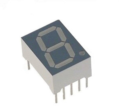Robomart 7 Segment Led Display Common Cathode 5 Pair (Grey)
