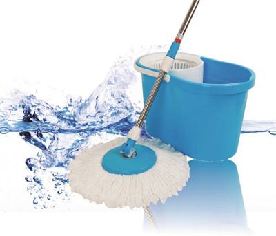 Kawachi Pro Mop Set (Built in Wringer Blue)