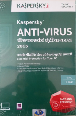 Kaspersky Anti-Virus 2015 1 PC 3 Year