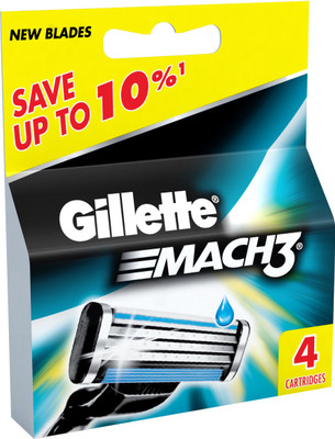 GILLETTE Mach 3 Cartridges(Pack of 4) GILLETTE Mach 3 Cartridges(Pack of 4)