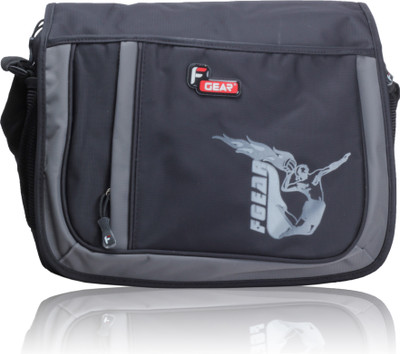F Gear Men, Women Casual Black, Grey Polyester Messenger Bag
