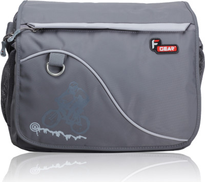 F Gear Men, Women Casual Grey, Silver Polyester Messenger Bag