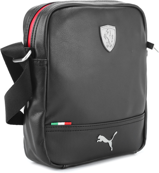 puma ferrari ls black sling bag