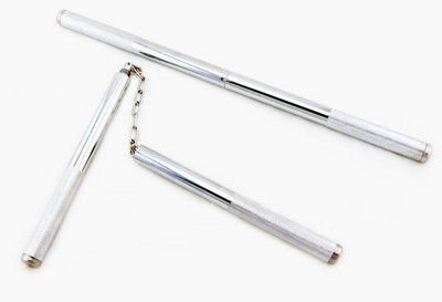 Sahni Sports Nunchaku - Steel Folding Gymnastic Stick - 10 inch (Gold)