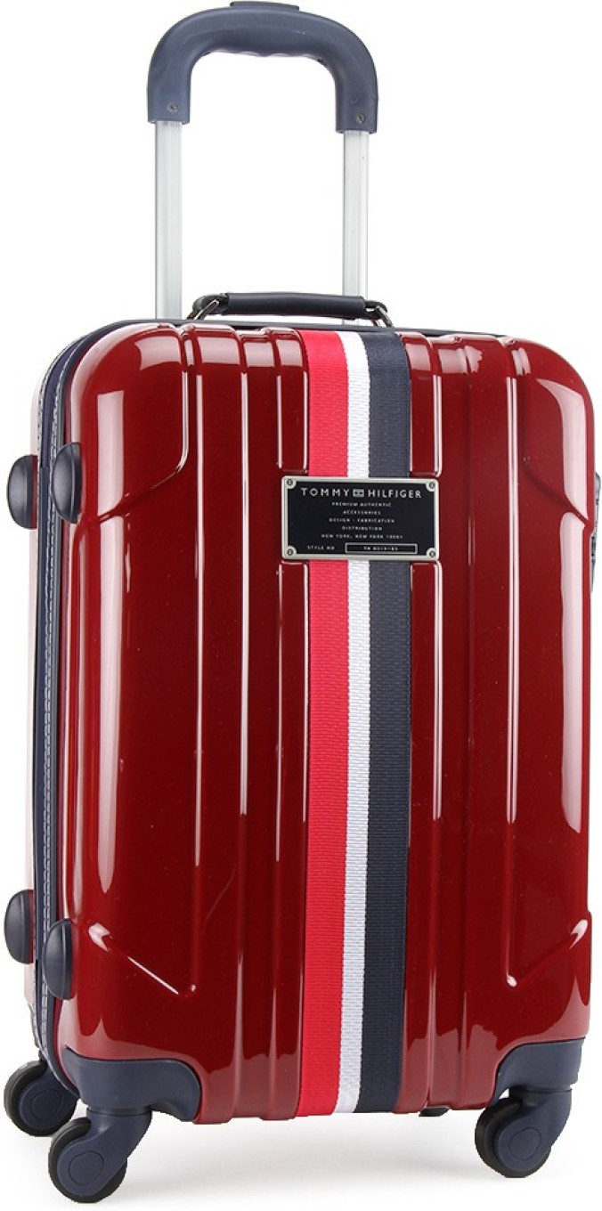 tommy hilfiger red suitcase