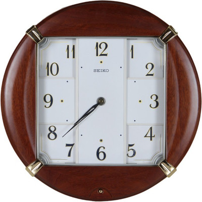 Buy Seiko QXM254B Analog Wall clock Wall Clock Brown on Flipkart ...