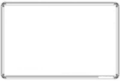 Jagdish Traders Corporate Interactive Non Magnetic Melamine 1.5X2 Ft Non-Magnetic Kunj Whiteboard | Green Chalk Board Surface On Back Side | Sliding Hanging Clips with Robust Aluminium Frame Finishing Whiteboards(Multicolor)