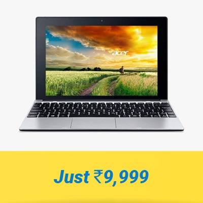 Acer One 10 Atom - (2 GB/32 GB EMMC Storage/Windows 10 Home) NT.G86SI.002 S1001-19p0 2 in 1 Laptop