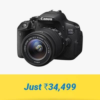 Canon EOS 700D with (EF S18 - 55 mm IS II and EF S55 - 250 mm IS II) DSLR Camera