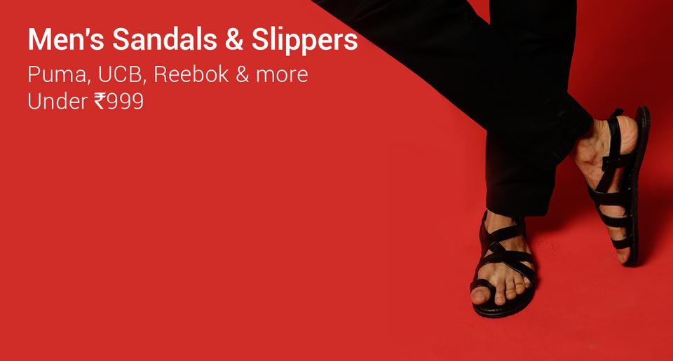 Men S Footwear Shoes Online At Best Sandals Under 999 Banner