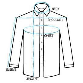 Shoulder length discount shirt measurement